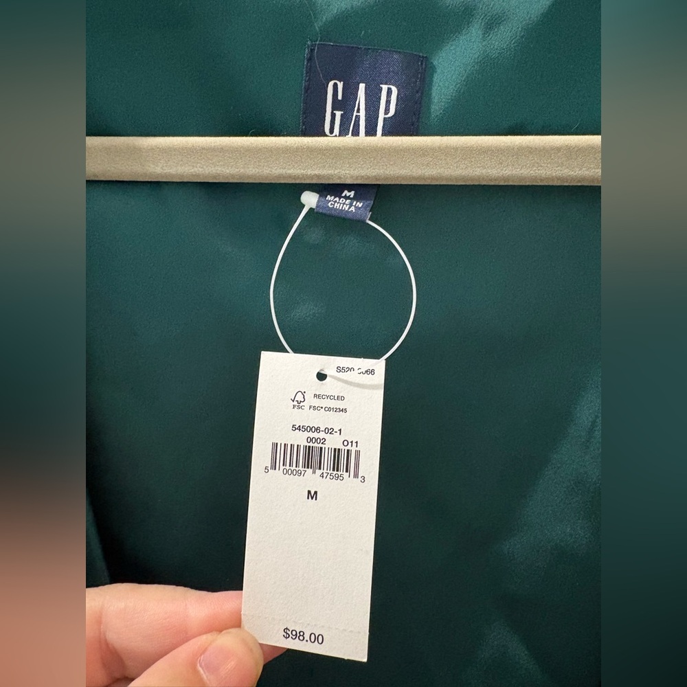 Gap wrap dress NWT green - Picture 3 of 3